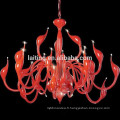 New Designer Swan Red Iron Chandelier Lighting for Home Decoration